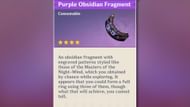 Purple Obsidian Fragment in Genshin Impact (Image via HoYoverse)